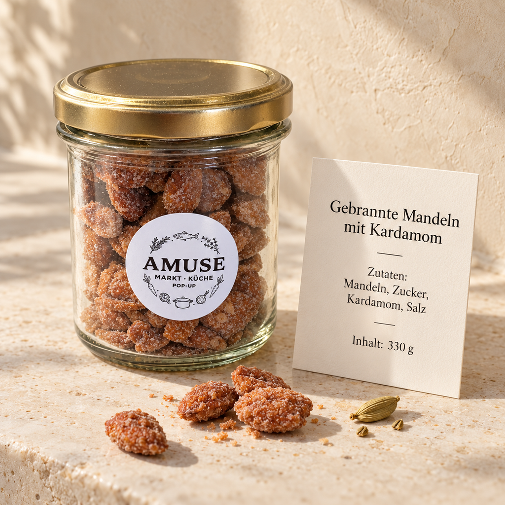 Gebrannte Mandeln mit Kardamom