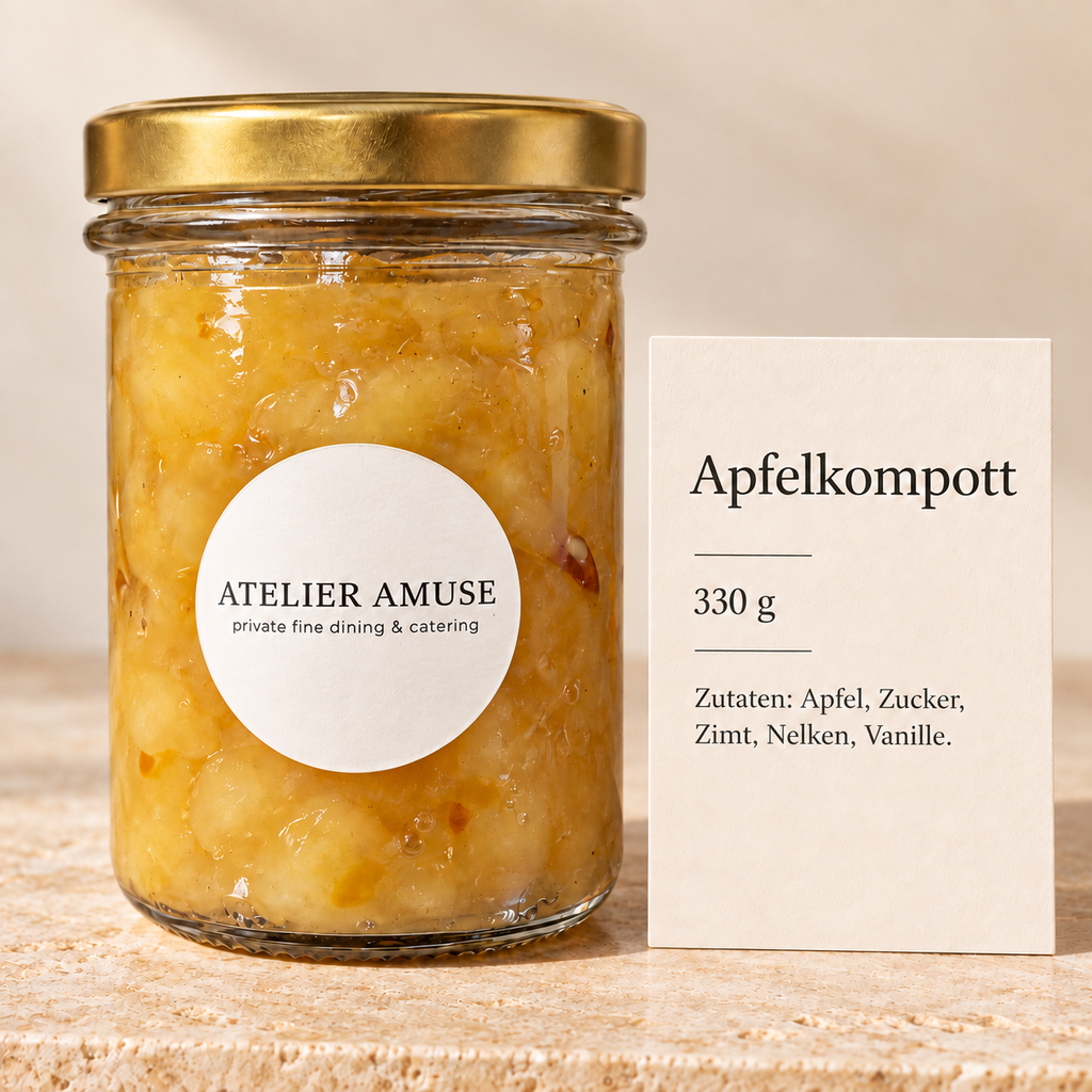Apfelkompott mit Zimt & Vanille