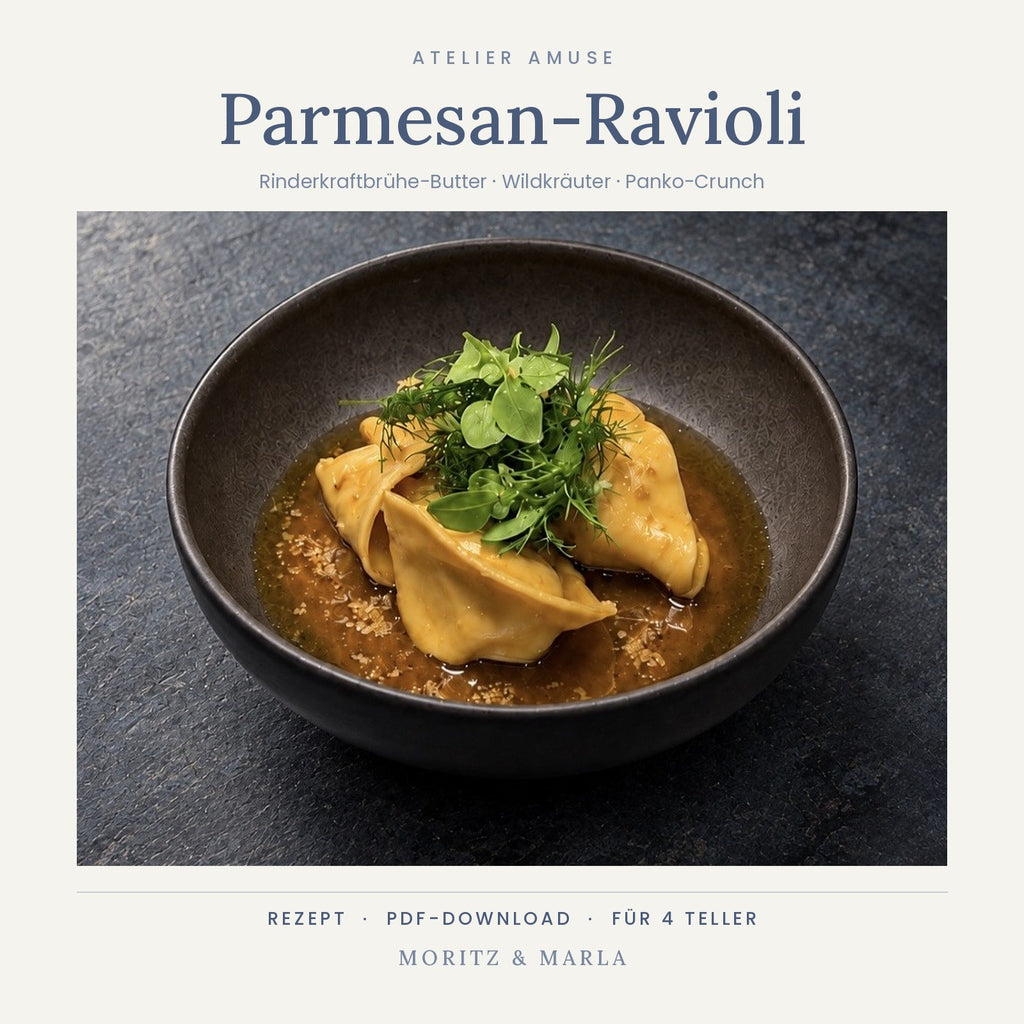Parmesan-Ravioli – Rezept von Atelier Amuse (PDF)